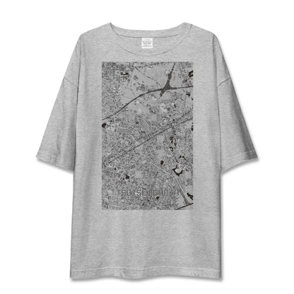 【つつじヶ丘（東京都）】地図柄ビッグシルエットTシャツ