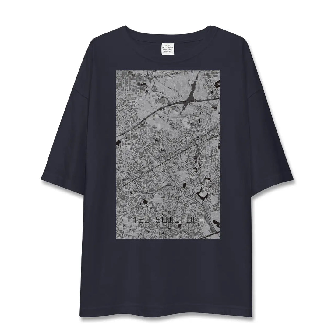 【つつじヶ丘（東京都）】地図柄ビッグシルエットTシャツ