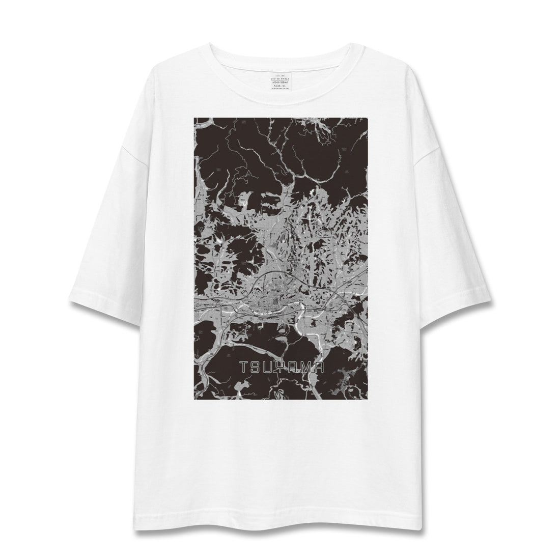 【津山(岡山県)】地図柄ビッグシルエットTシャツ