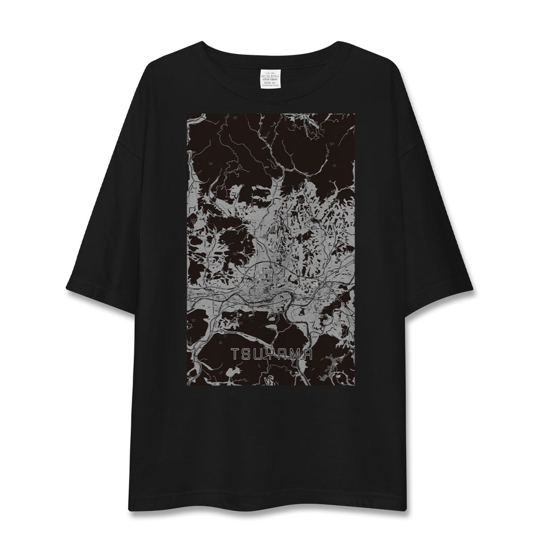 【津山(岡山県)】地図柄ビッグシルエットTシャツ
