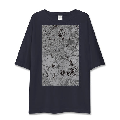 【都筑ふれあいの丘（神奈川県）】地図柄ビッグシルエットTシャツ