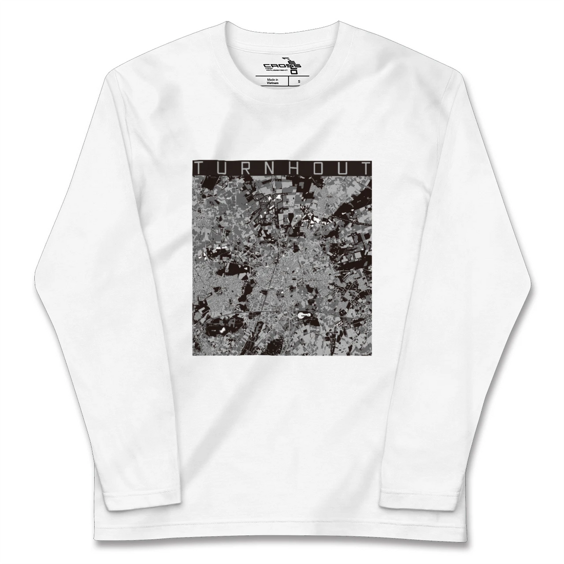 【トゥルンハウト(ベルギー)】地図柄ロングスリーブTシャツ