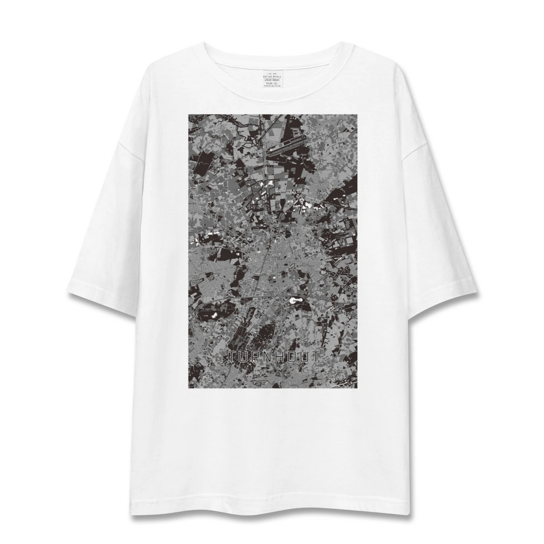 【トゥルンハウト(ベルギー)】地図柄ビッグシルエットTシャツ