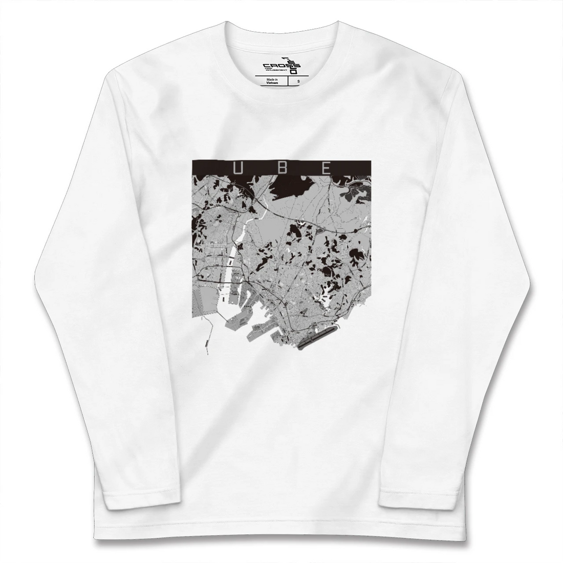 【宇部(山口県)】地図柄ロングスリーブTシャツ