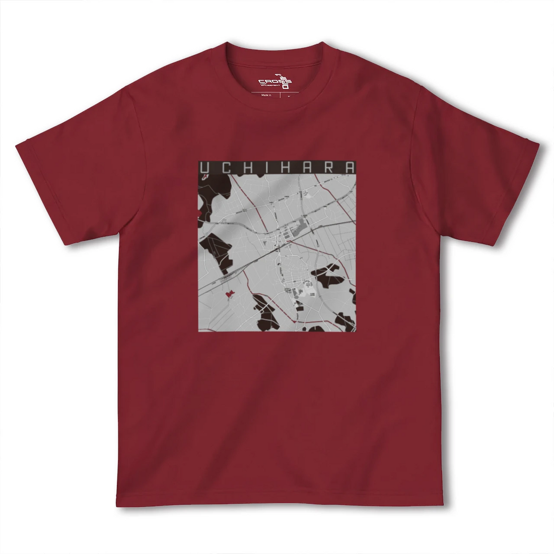 【内原(茨城県)】地図柄ヘビーウェイトTシャツ
