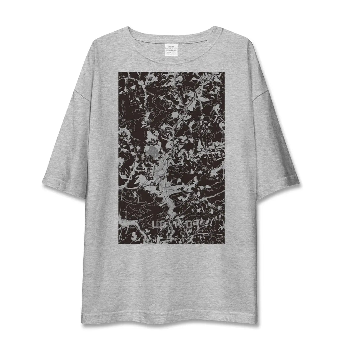 【内子(愛媛県)】地図柄ビッグシルエットTシャツ