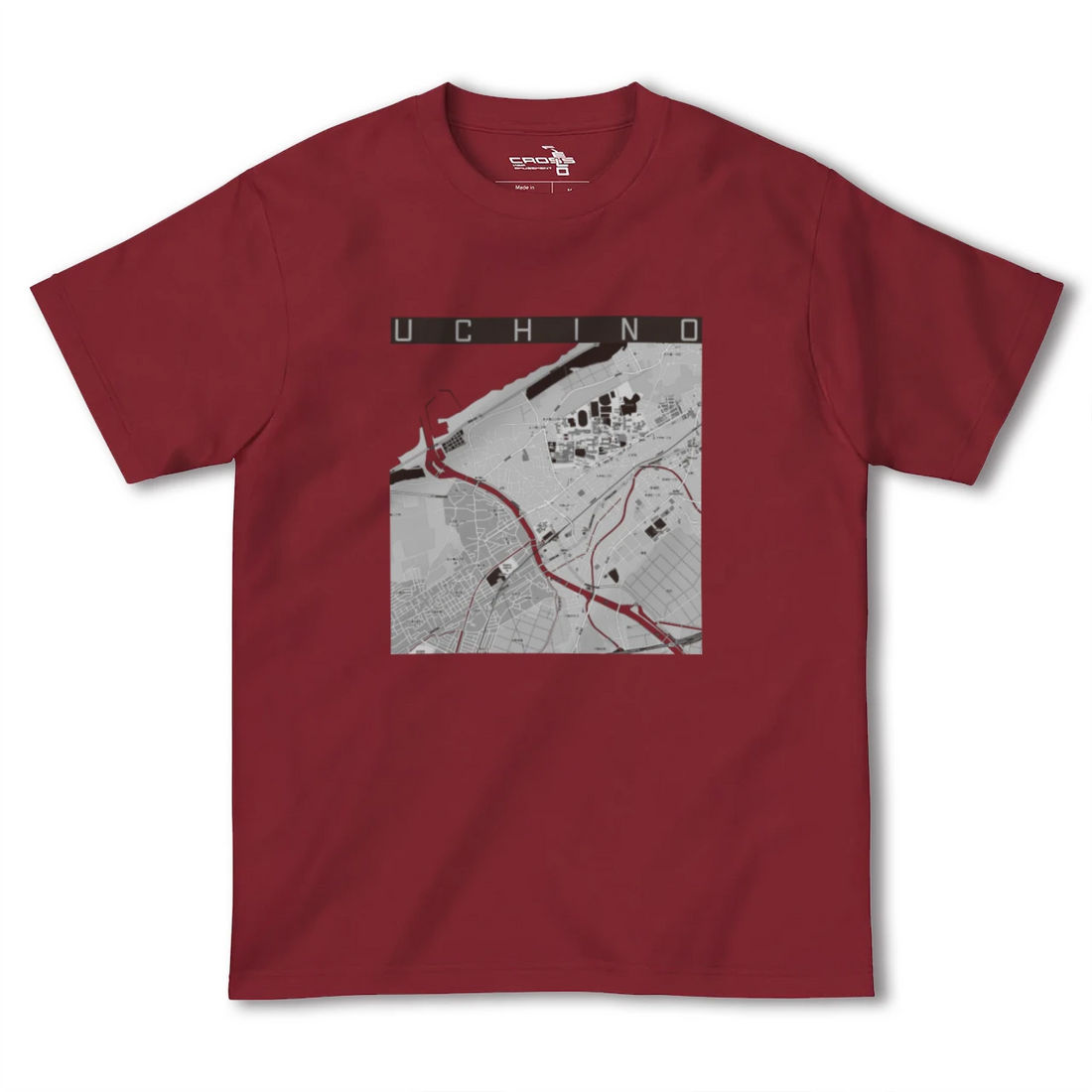 【内野(新潟県)】地図柄ヘビーウェイトTシャツ