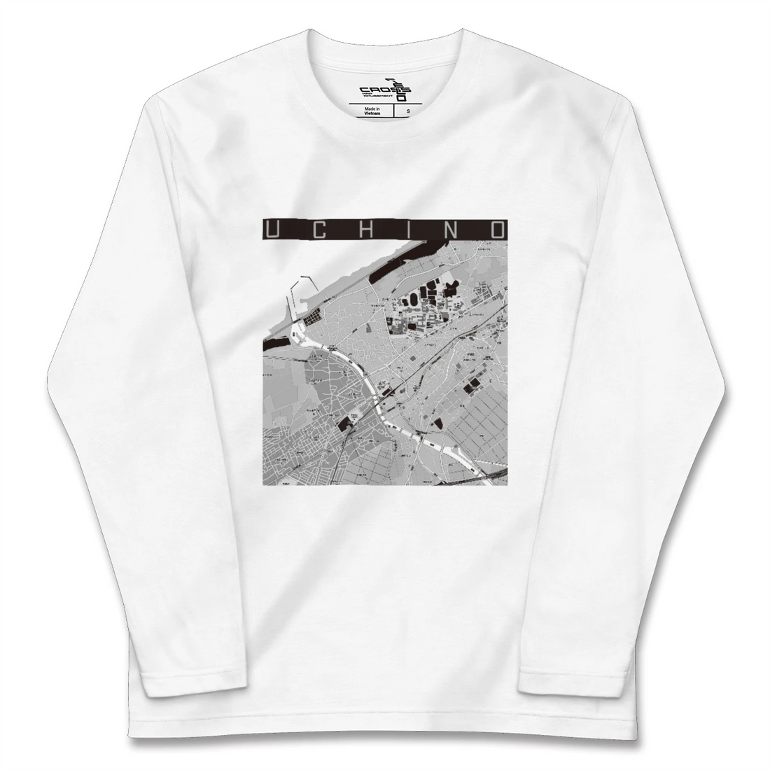 【内野(新潟県)】地図柄ロングスリーブTシャツ