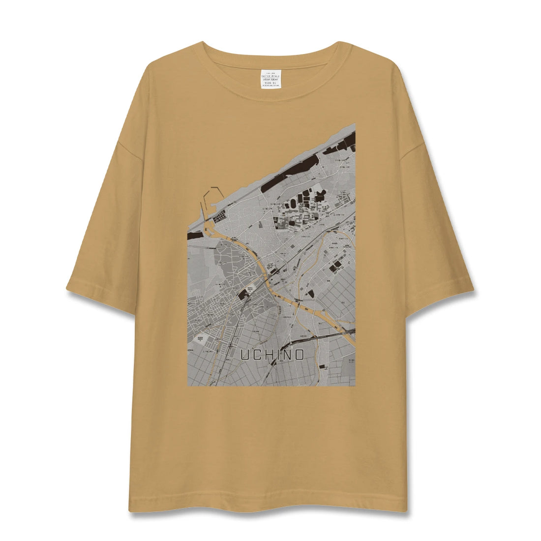 【内野(新潟県)】地図柄ビッグシルエットTシャツ