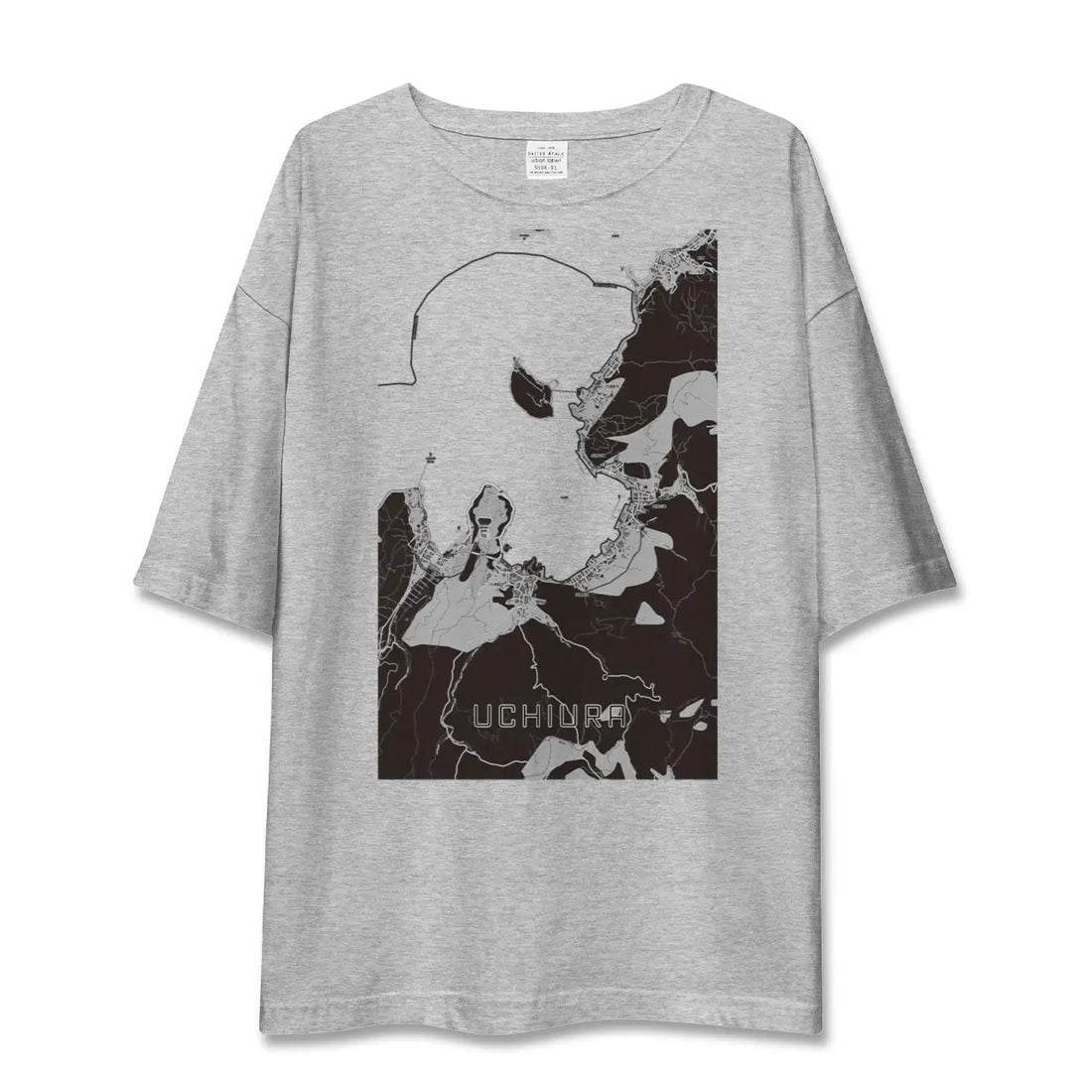 【内浦（静岡県）】地図柄ビッグシルエットTシャツ