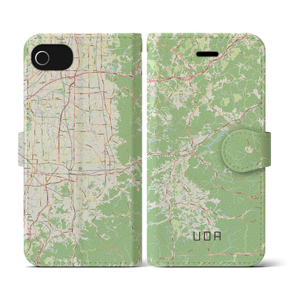 【宇陀（奈良県）】地図柄iPhoneケース（手帳タイプ）ナチュラル・iPhone SE（第3 / 第2世代） / 8 / 7 / 6s / 6 用