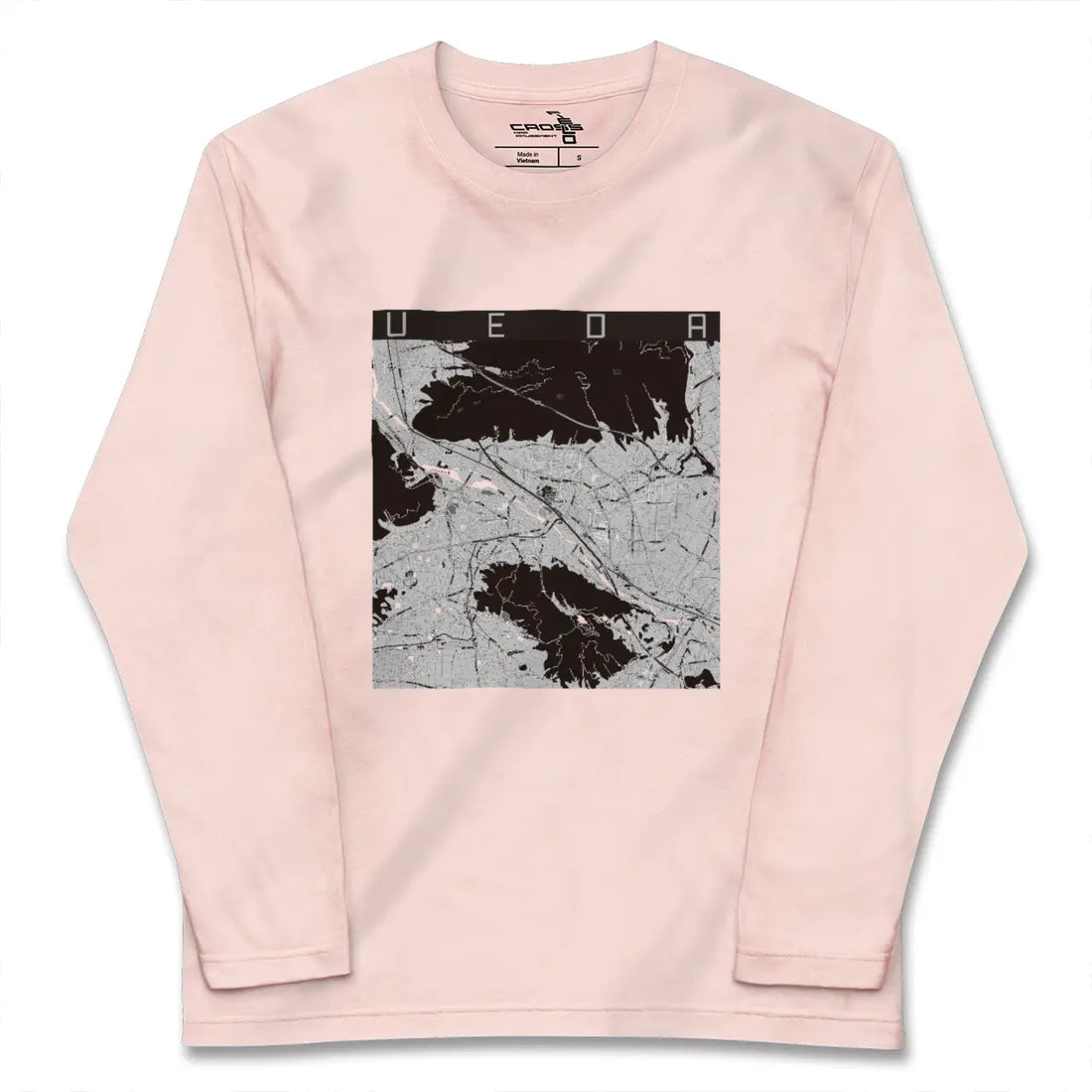 【上田(長野県)】地図柄ロングスリーブTシャツ