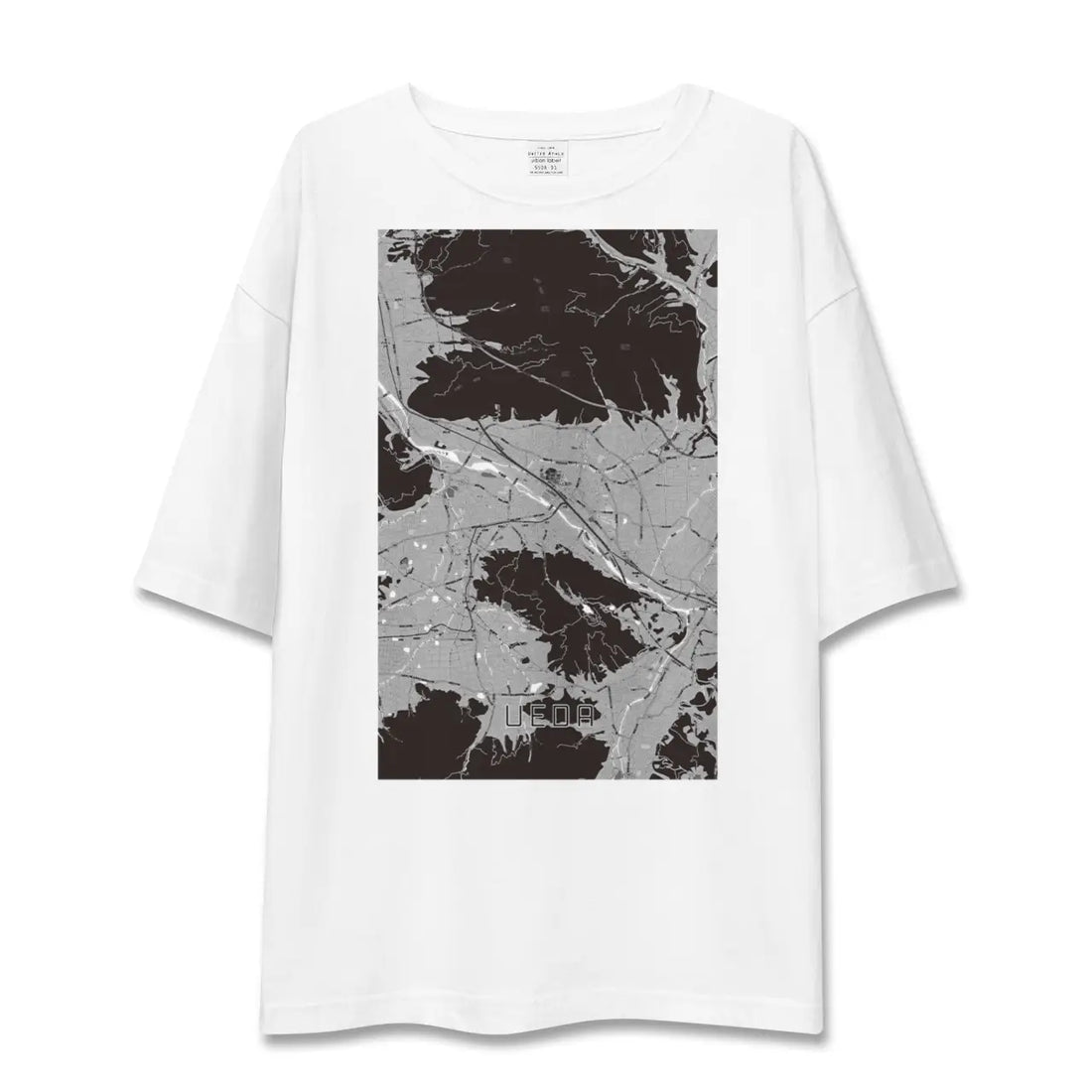 【上田(長野県)】地図柄ビッグシルエットTシャツ