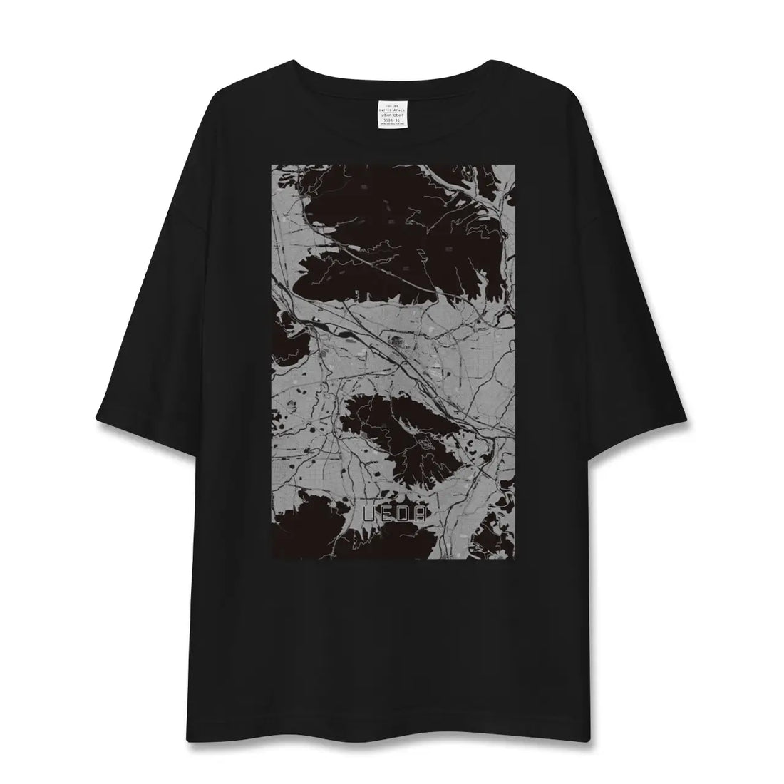【上田(長野県)】地図柄ビッグシルエットTシャツ