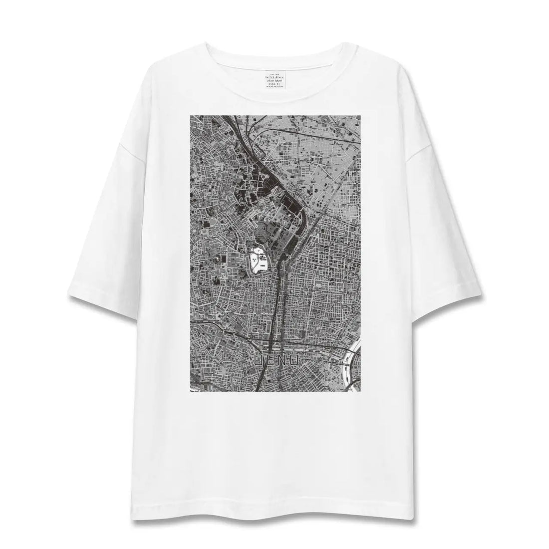 【上野（東京都）】地図柄ビッグシルエットTシャツ