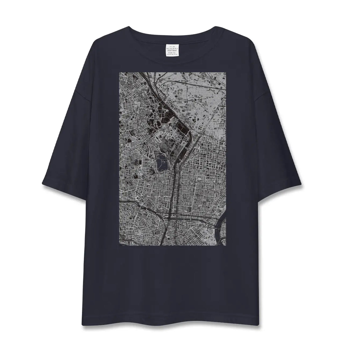 【上野（東京都）】地図柄ビッグシルエットTシャツ