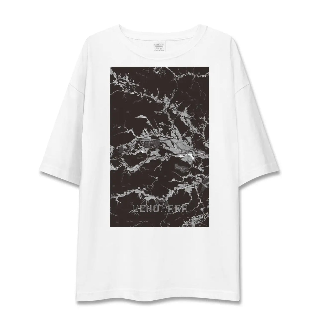 【上野原(山梨県)】地図柄ビッグシルエットTシャツ