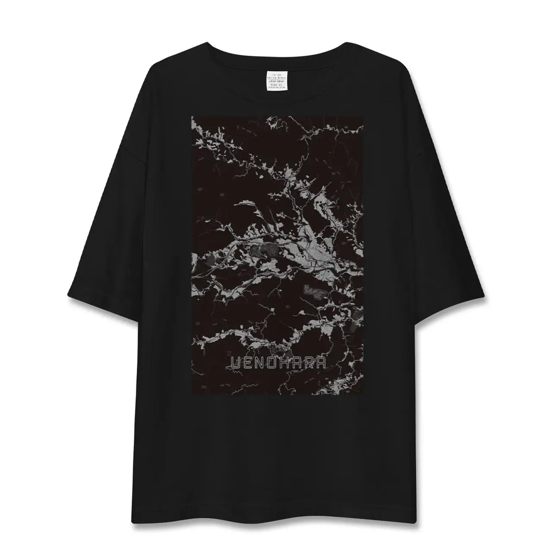 【上野原（山梨県）】地図柄ビッグシルエットTシャツ