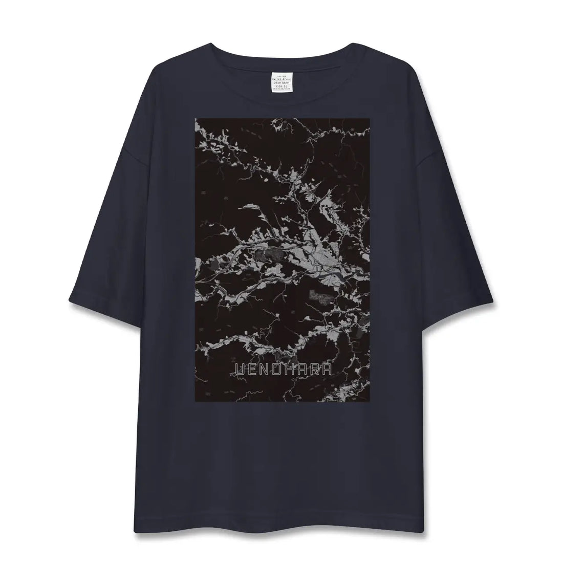 【上野原（山梨県）】地図柄ビッグシルエットTシャツ