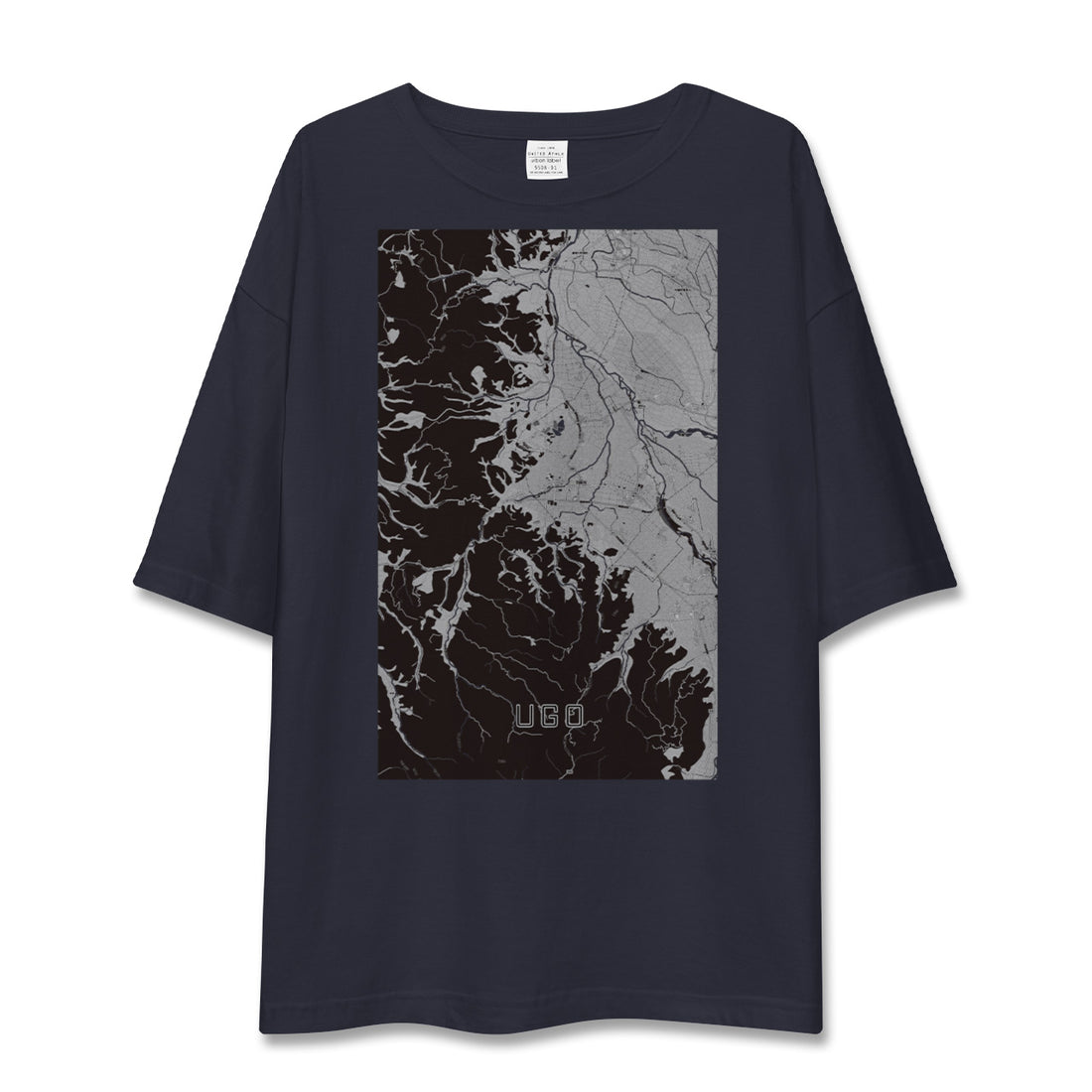 【羽後（秋田県）】地図柄ビッグシルエットTシャツ