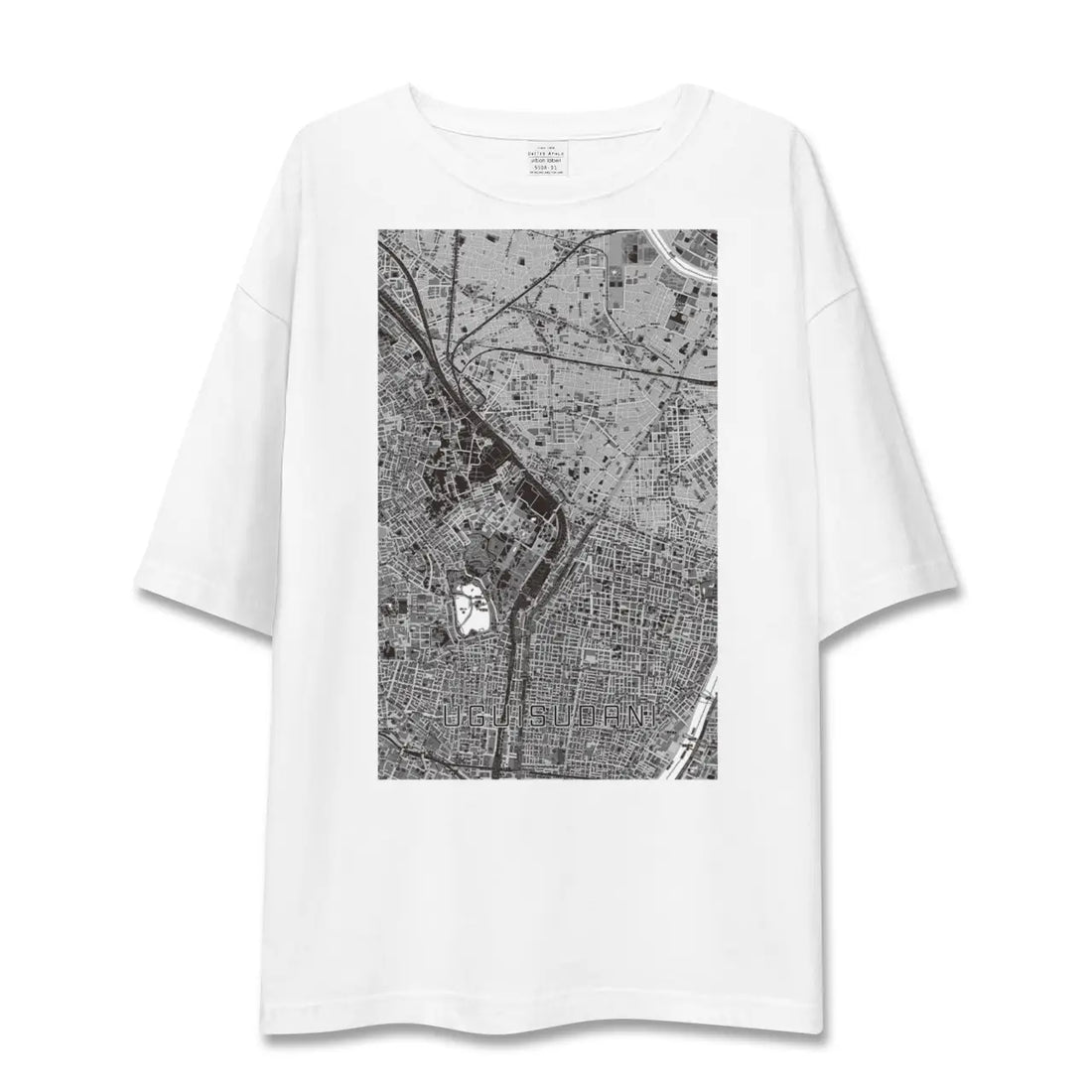 【鶯谷(東京都)】地図柄ビッグシルエットTシャツ