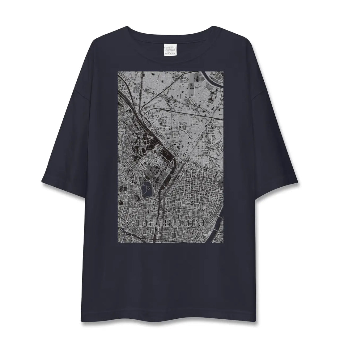 【鶯谷（東京都）】地図柄ビッグシルエットTシャツ