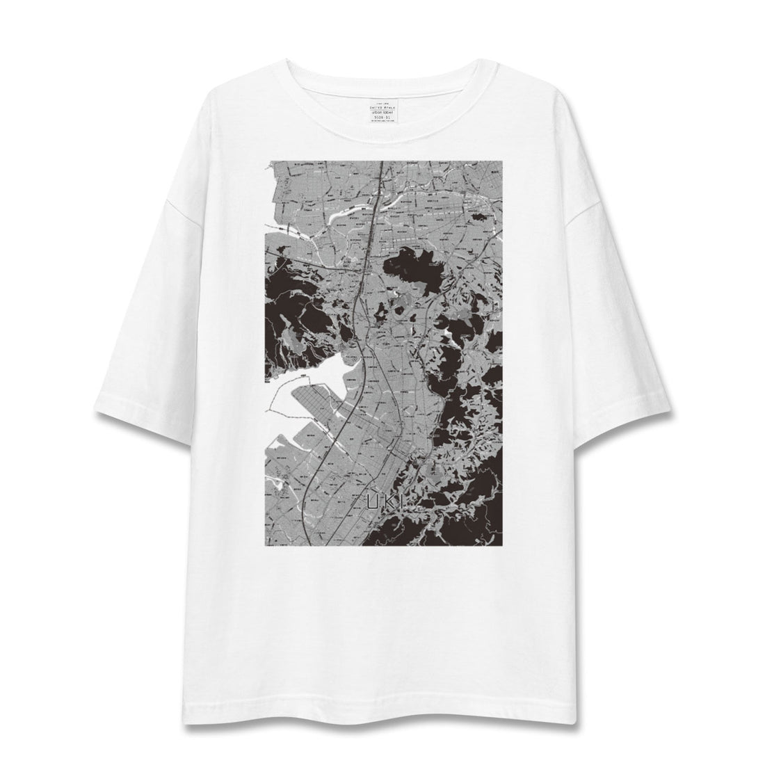 【宇城(熊本県)】地図柄ビッグシルエットTシャツ