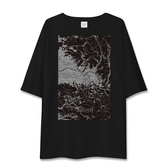 【うきは（福岡県）】地図柄ビッグシルエットTシャツ