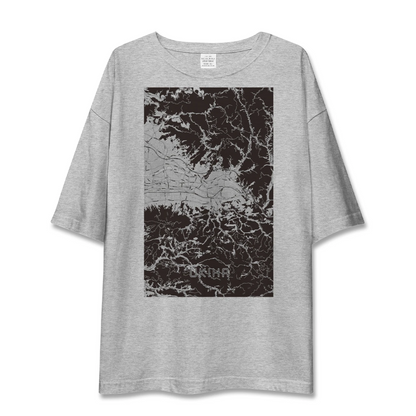 【うきは（福岡県）】地図柄ビッグシルエットTシャツ