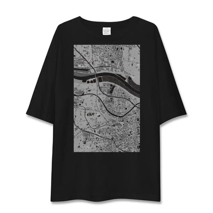 【浮間舟渡（東京都）】地図柄ビッグシルエットTシャツ