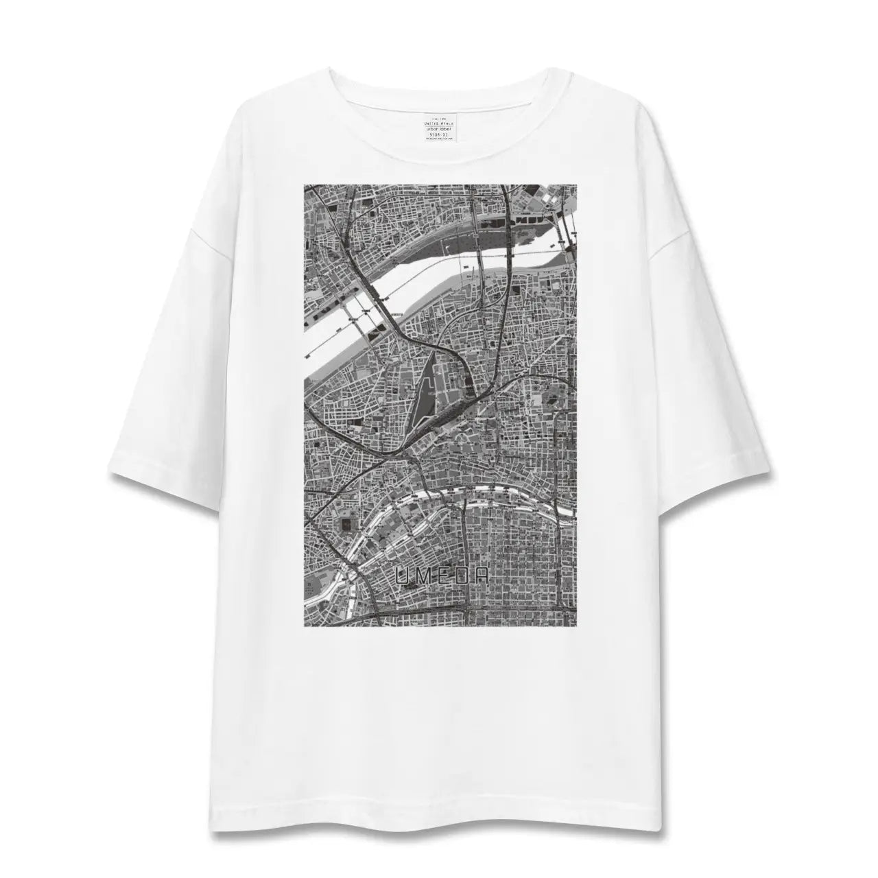 【梅田（大阪府）】地図柄ビッグシルエットTシャツ