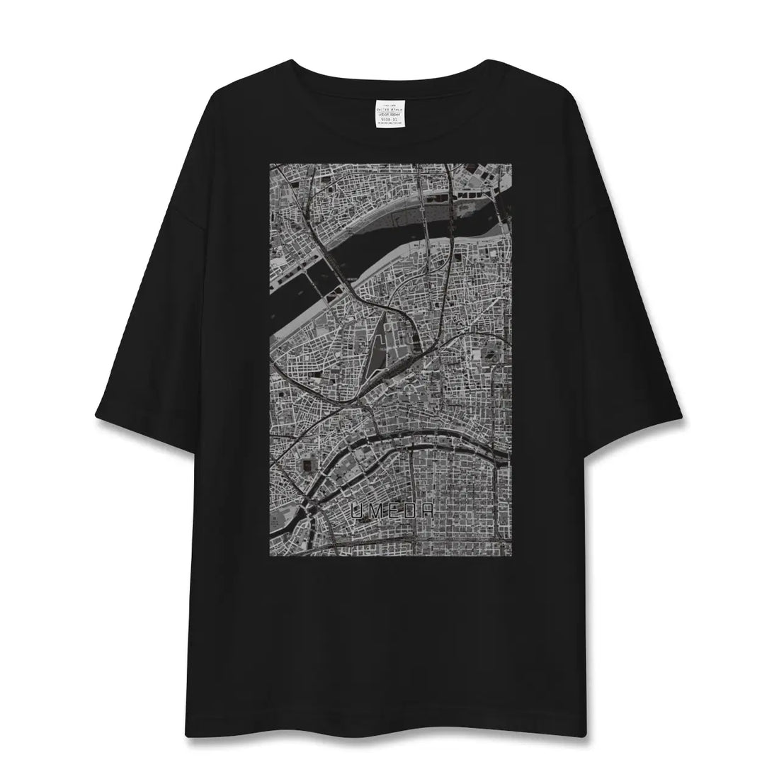 【梅田(大阪府)】地図柄ビッグシルエットTシャツ