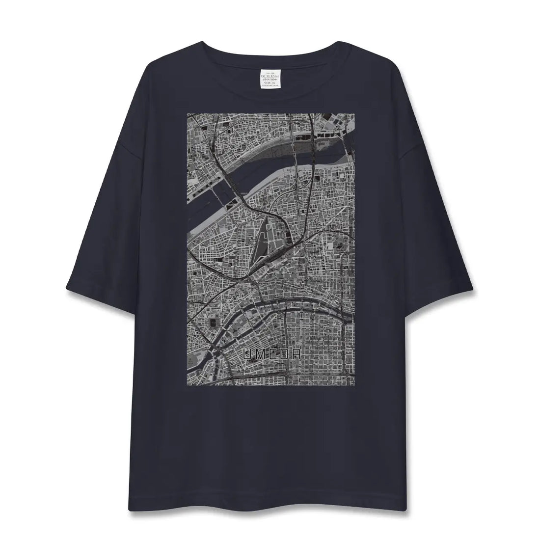【梅田(大阪府)】地図柄ビッグシルエットTシャツ