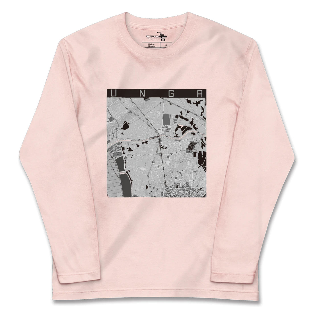 【運河(千葉県)】地図柄ロングスリーブTシャツ