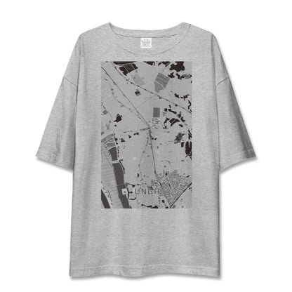【運河（千葉県）】地図柄ビッグシルエットTシャツ