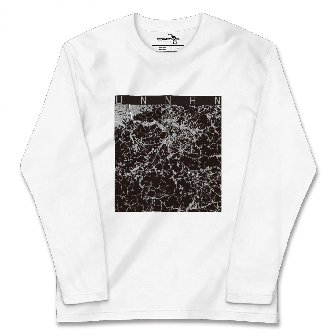 【雲南(島根県)】地図柄ロングスリーブTシャツ