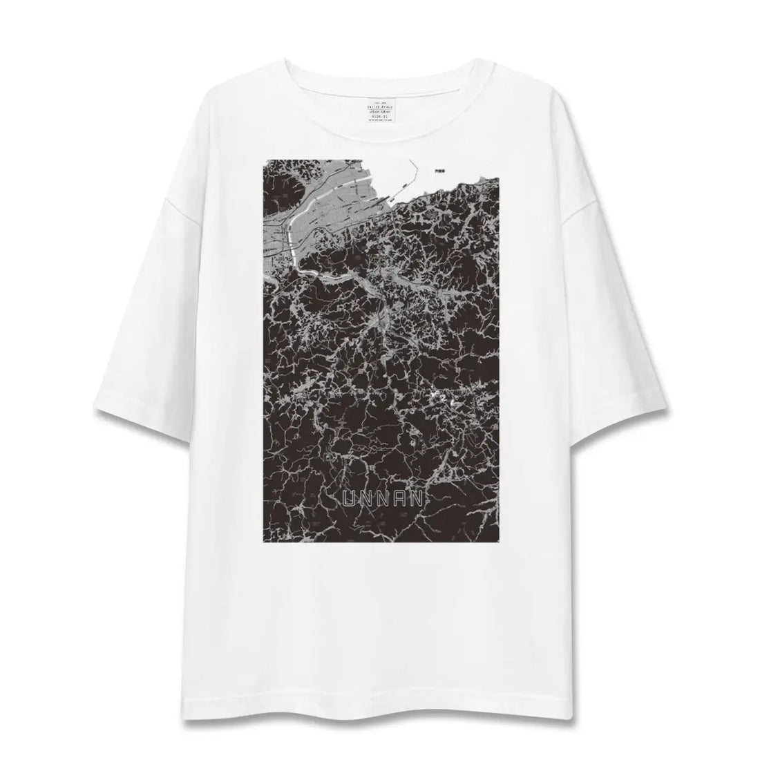 【雲南(島根県)】地図柄ビッグシルエットTシャツ