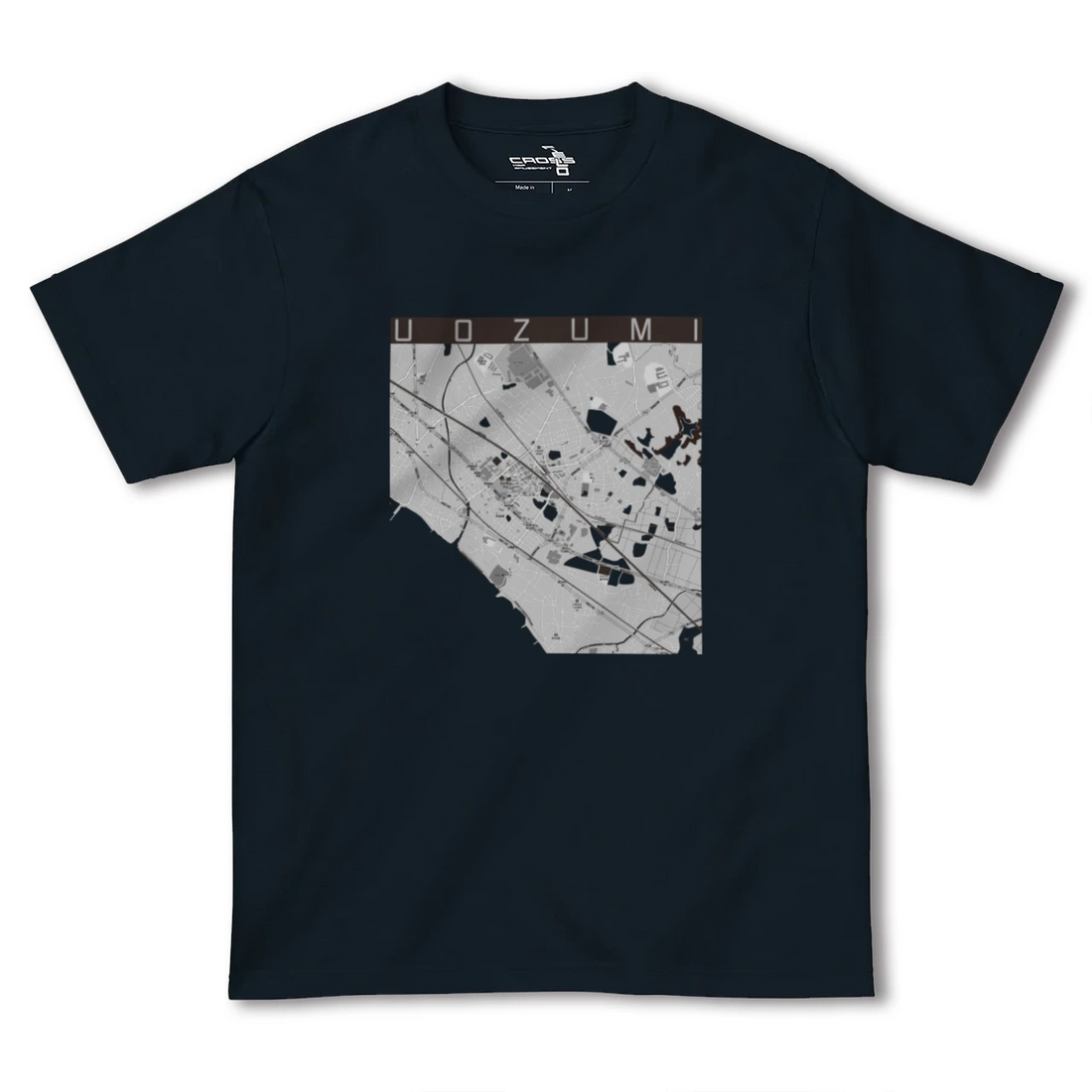【魚住（兵庫県）】地図柄ヘビーウェイトTシャツ