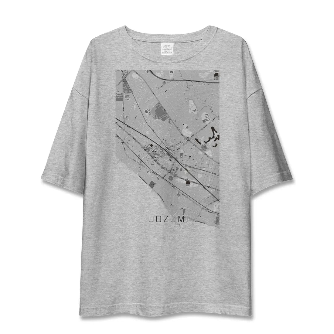 【魚住（兵庫県）】地図柄ビッグシルエットTシャツ