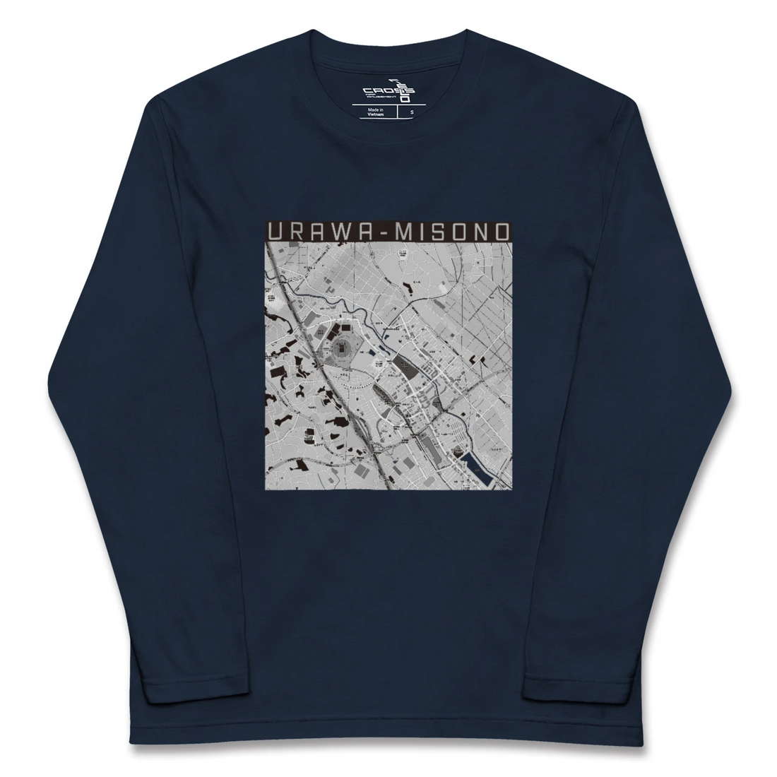 【浦和美園2(埼玉県)】地図柄ロングスリーブTシャツ