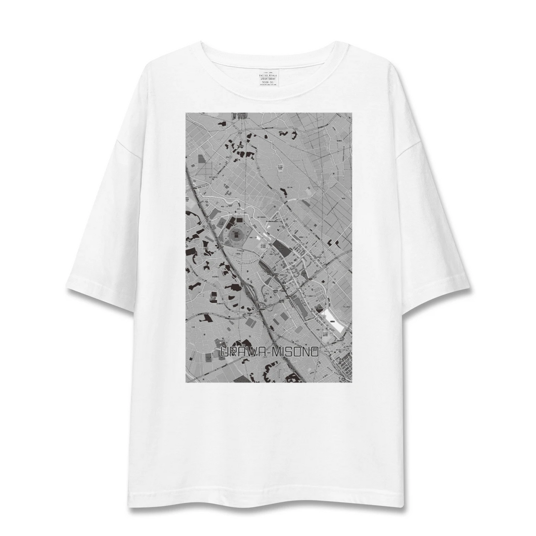 【浦和美園2（埼玉県）】地図柄ビッグシルエットTシャツ