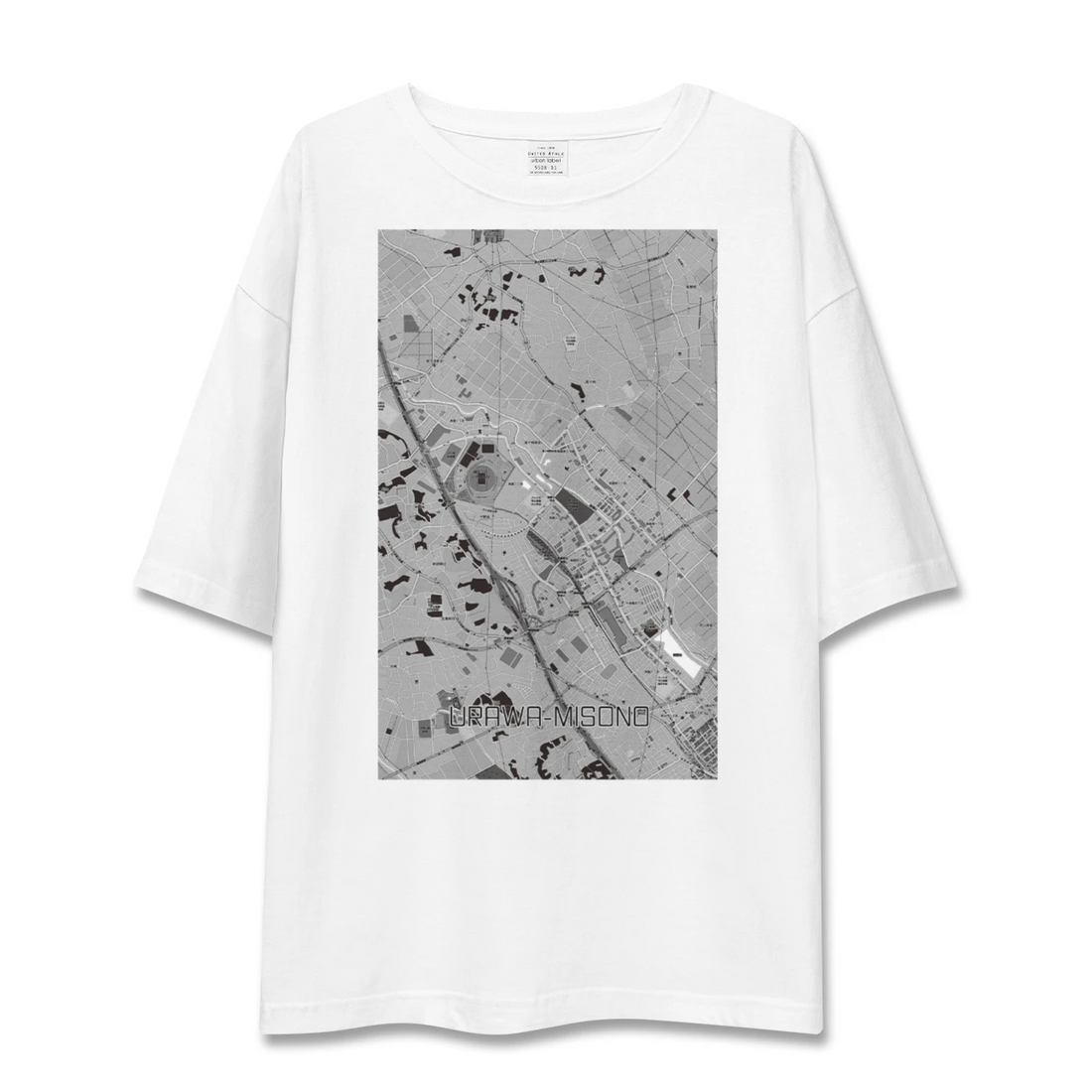 【浦和美園2(埼玉県)】地図柄ビッグシルエットTシャツ