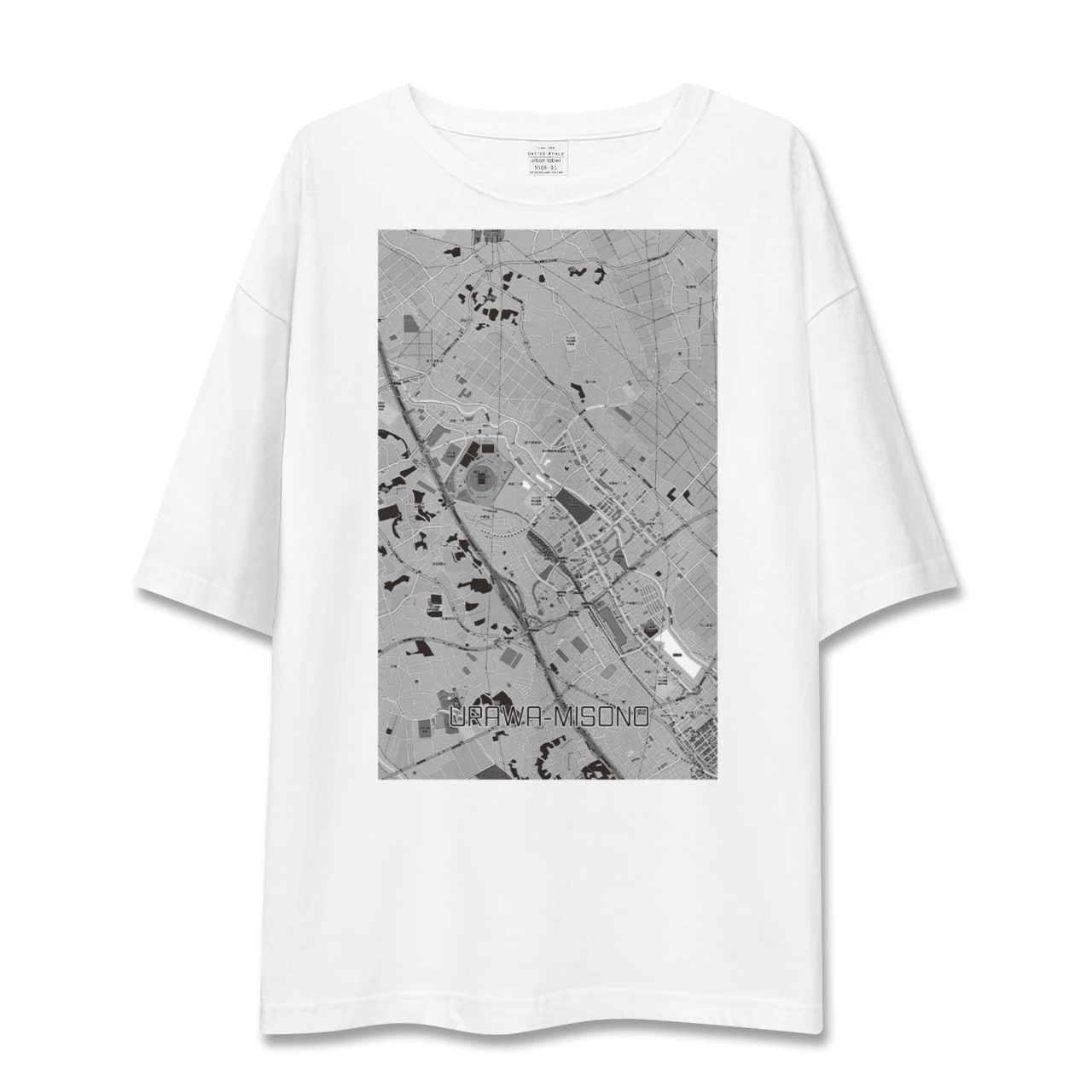 【浦和美園2（埼玉県）】地図柄ビッグシルエットTシャツ