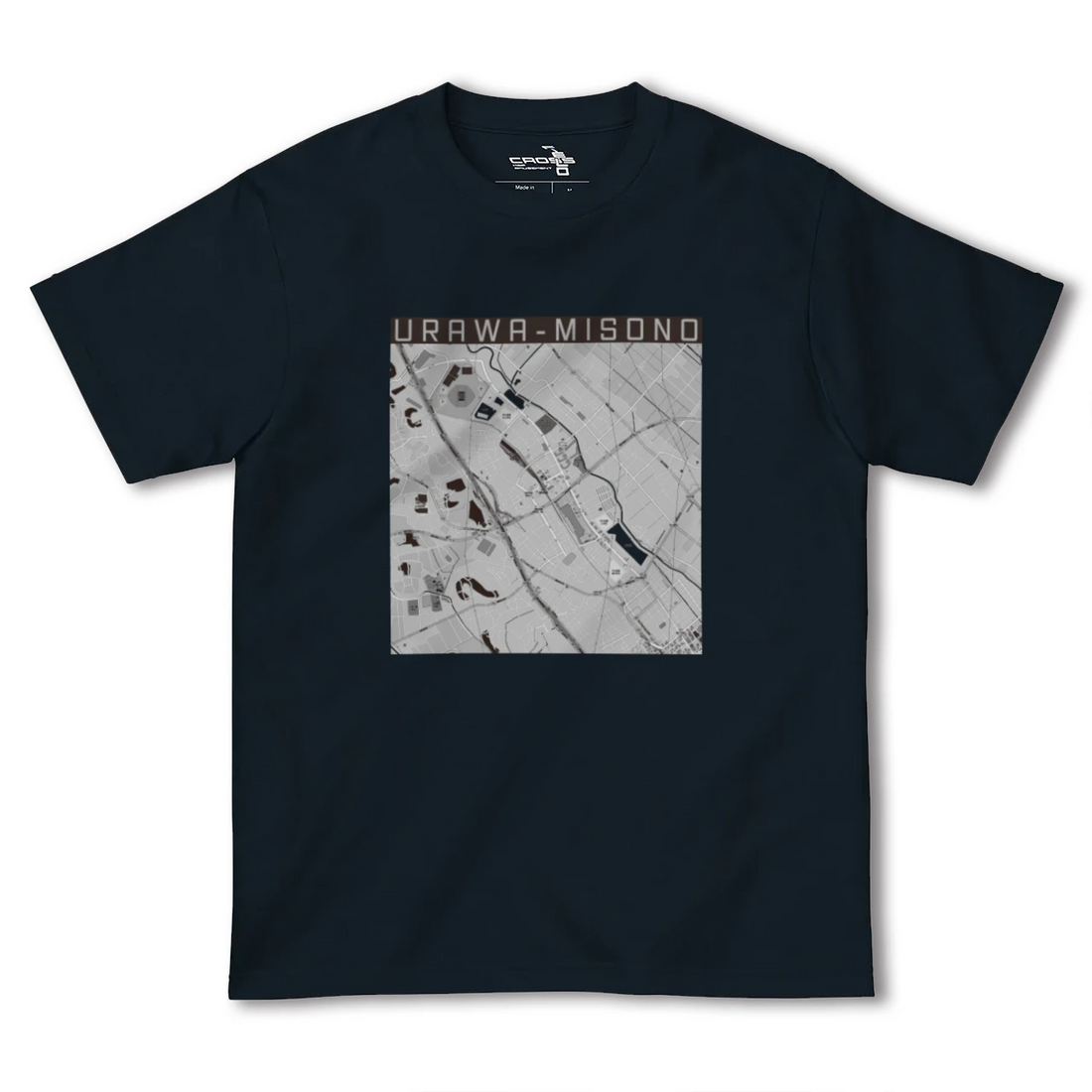【浦和美園(埼玉県)】地図柄ヘビーウェイトTシャツ
