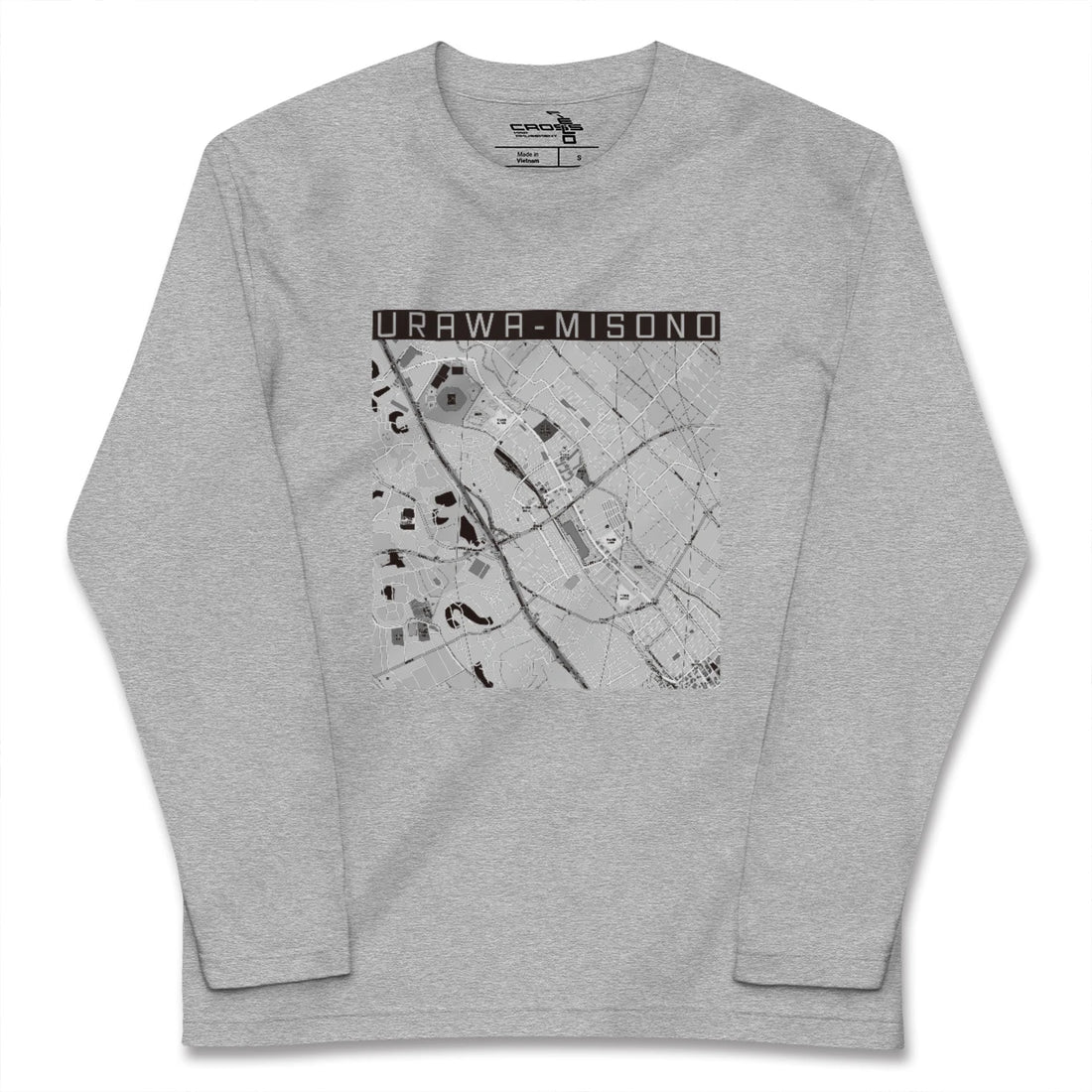 【浦和美園(埼玉県)】地図柄ロングスリーブTシャツ