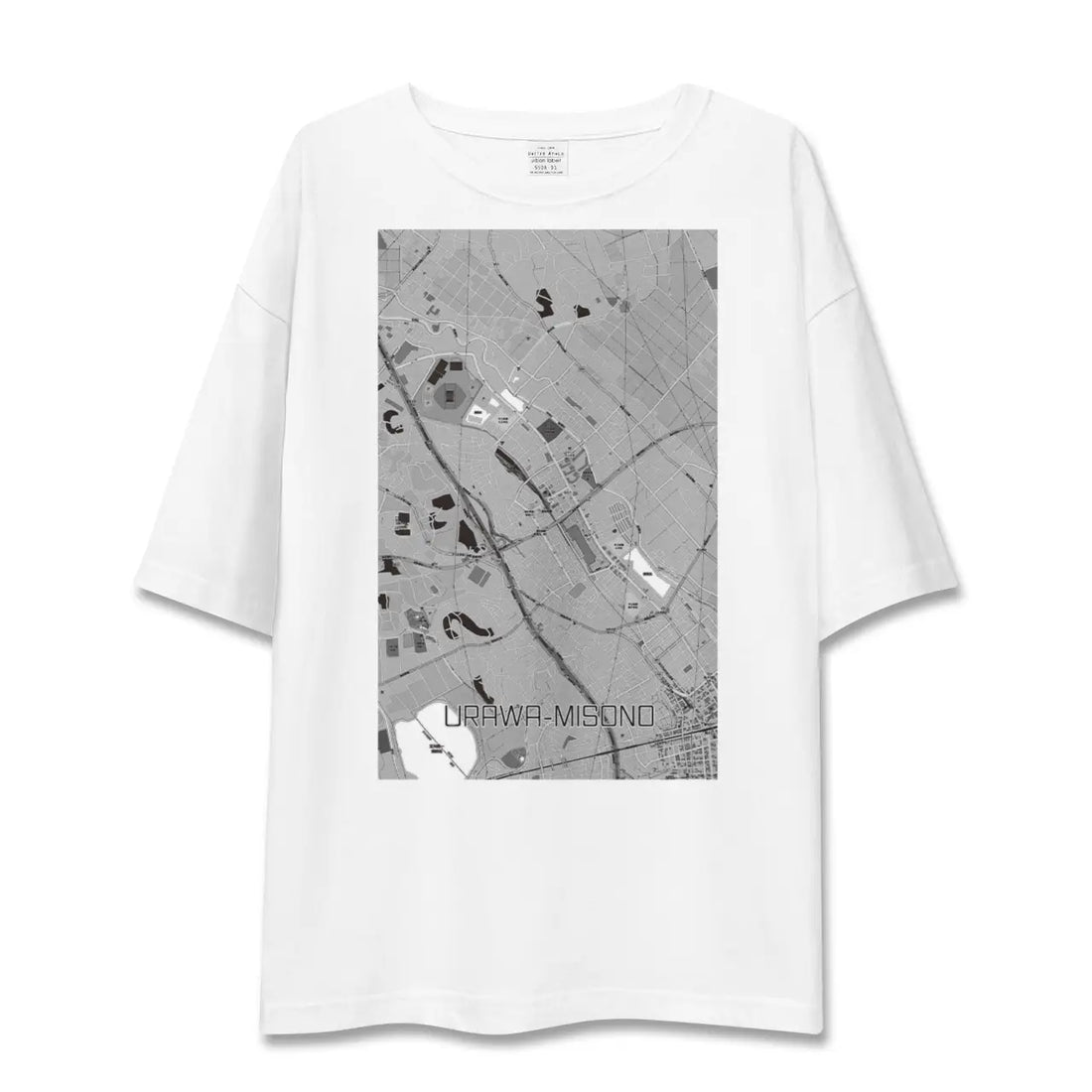【浦和美園(埼玉県)】地図柄ビッグシルエットTシャツ