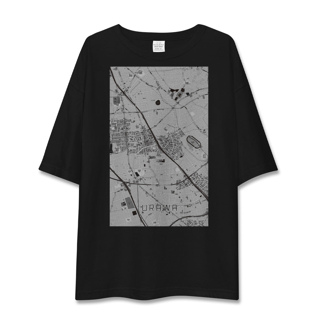 【浦和（埼玉県）】地図柄ビッグシルエットTシャツ