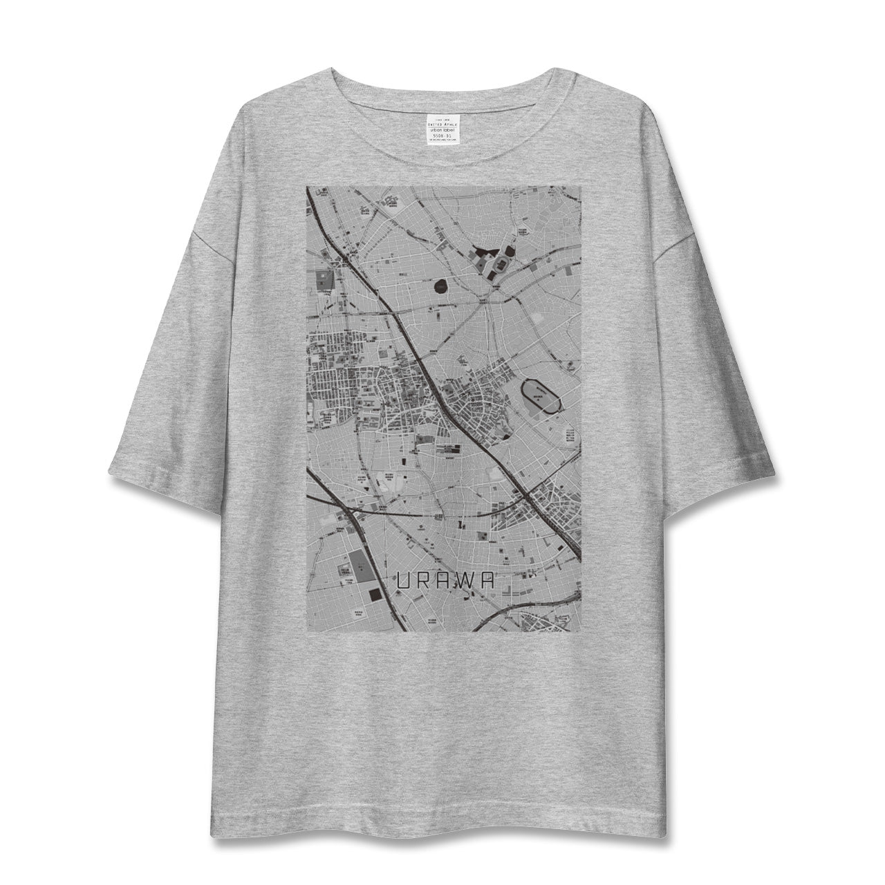 【浦和（埼玉県）】地図柄ビッグシルエットTシャツ
