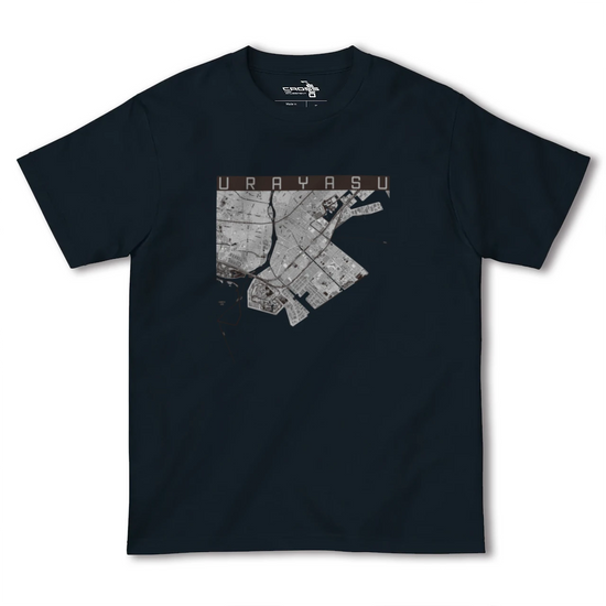 【浦安2（千葉県）】地図柄ヘビーウェイトTシャツ