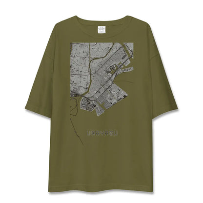 【浦安2（千葉県）】地図柄ビッグシルエットTシャツ